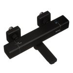 Смеситель для ванны Damixa Gala черный термостатический с коротким изливом без лейки (533000300)