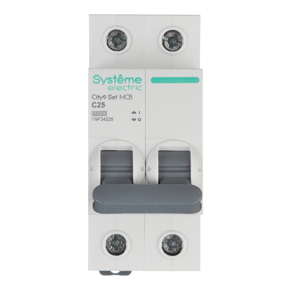 original-31116.jpg Автоматический выключатель модульный Systeme Electric City9 Set 2P 25А тип C 4,5 кА 230 В (C9F34225) — изображение 1