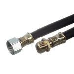 Шланг для газа резиновый 1/2 ВР(г) х 1/2 НР(ш) 87 см черный