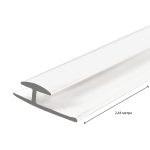 Профиль соединительный для панелей 3х2440 мм ПВХ белый