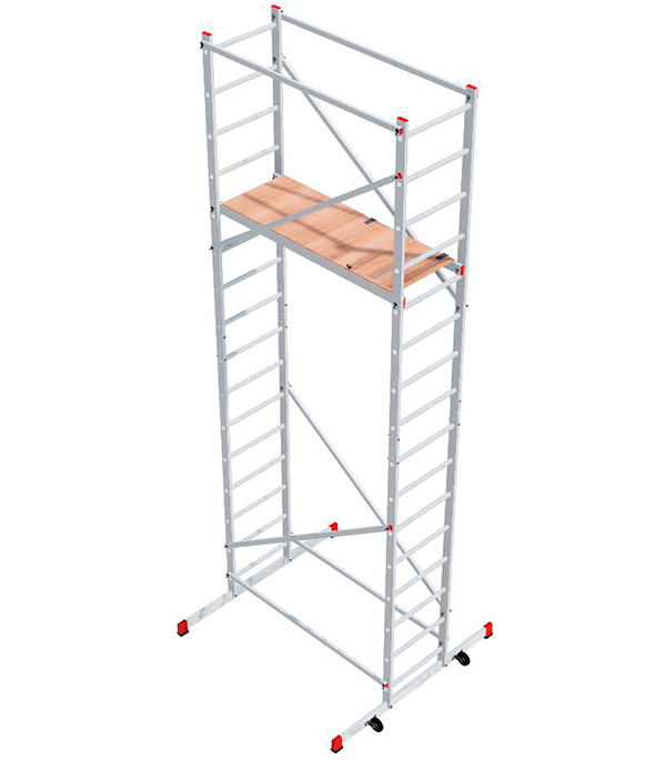 original-31522.jpg Вышка-тура Новая высота каркас алюминий рабочая высота 5,16 м — изображение 1