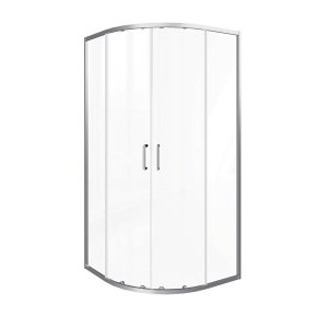 Душевой уголок Good Door Lite R-100-C-CH хром 100х100х190 см четверть круга стекло прозрачное 5 мм (ЛТ00003)