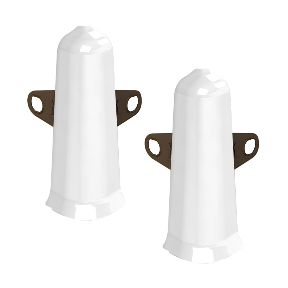 original-31634.jpg Угол наружный Деконика 85 мм белый глянцевый Г-профиль (2 шт.) — изображение 1