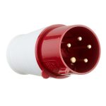 Вилка силовая прямая переносная EKF PROxima 3Р+РЕ+N 32 А 380 В IP44