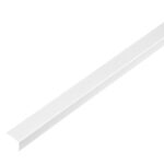 Профиль угловой универсальный PL 19х24х3000 мм Албес белый стальной