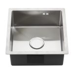 Мойка для кухни Melana ProfLine 44х44х20 см врезная с сифоном сталь (R4444H)