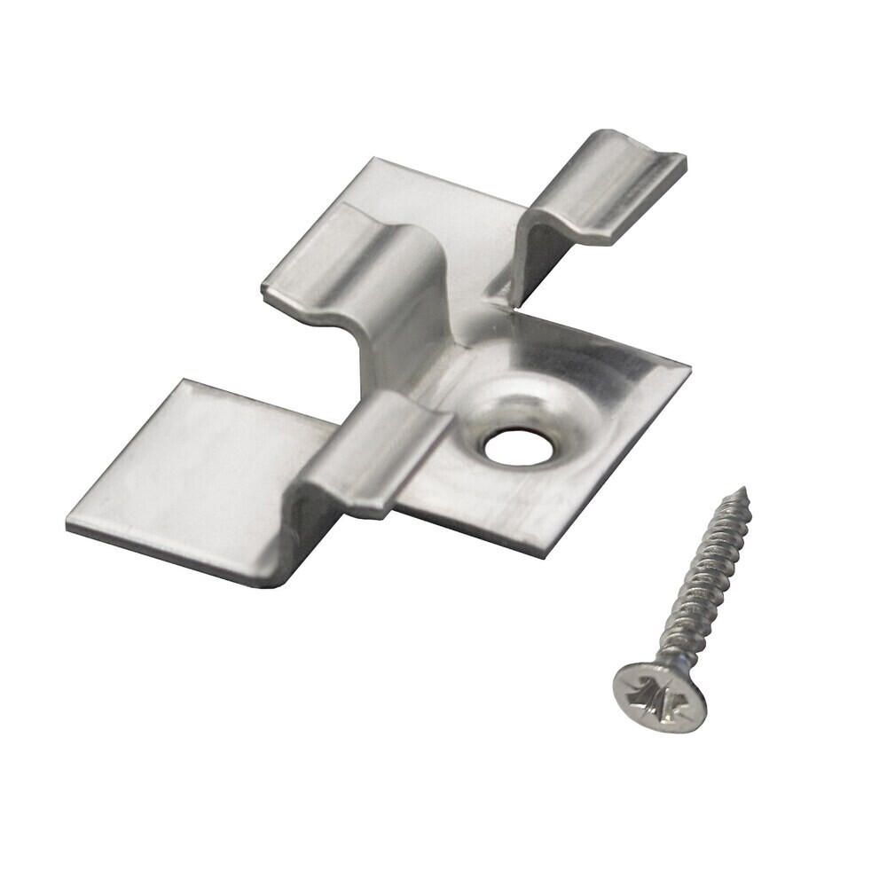 original-3191.jpg Клипса рядная монтажная Осфикс для шовного монтажа доски ДПК с саморезом нержавеющая сталь (35 шт.) — изображение 1