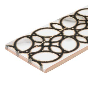 Плитка бордюр Unitile Фиеста белая 400x75x8 мм