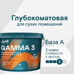 Краска интерьерная Lavelly Gamma 3 база А белая 9 л