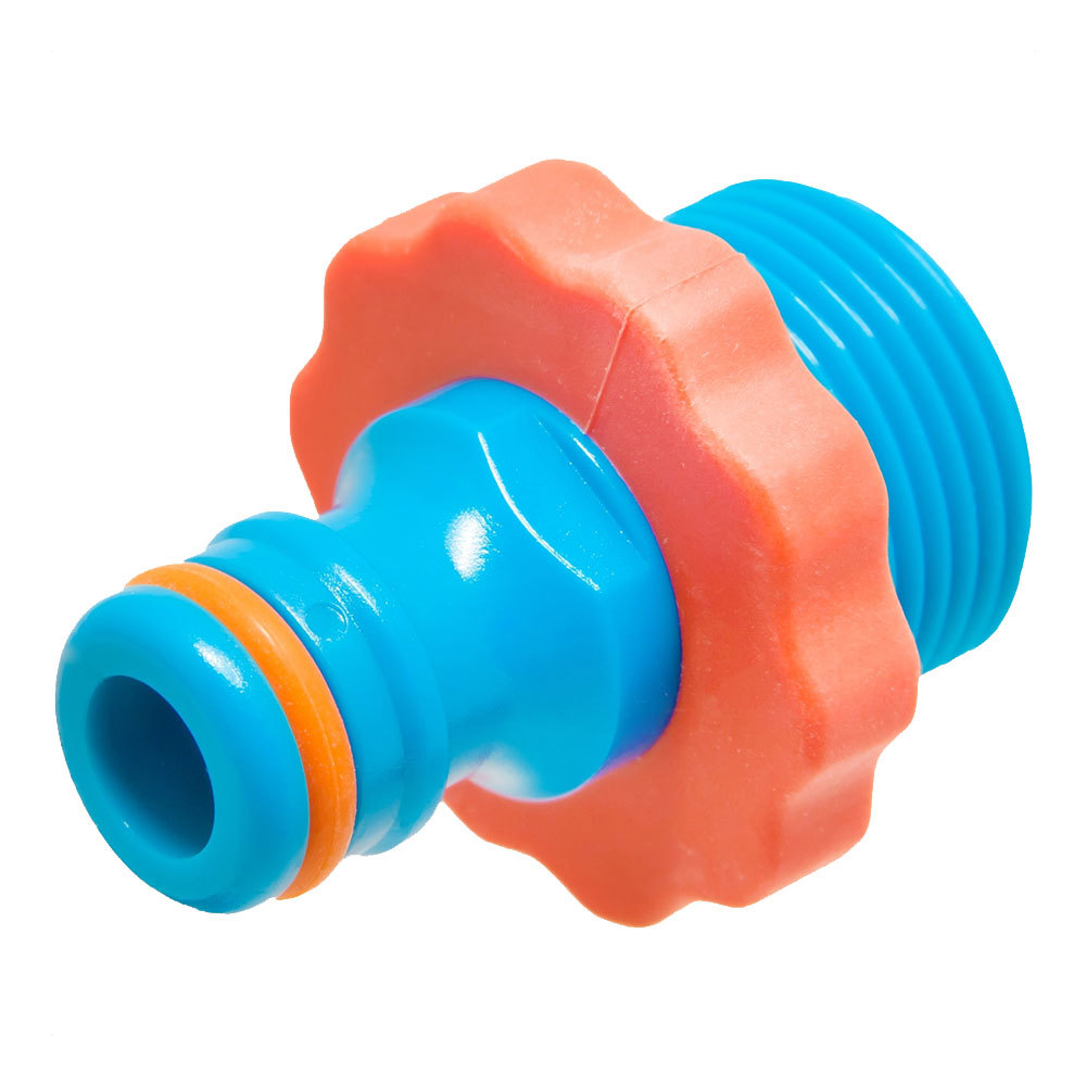 original-32105.jpg Штуцер 3/4 для соединения шлангов MasterProf наружная резьба пластиковый (ДС.071500) — изображение 1