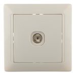 Розетка телевизионная Svet встраиваемая бежевая (SV1001-0039)