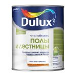 Краска Dulux/Luxium Полы и Лестницы для полов белая полуглянцевая база BW 0,75 л