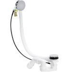 Сифон для ванны Viega Simplex Trio 1 1/2x50 мм регулируемый полуавтомат с выпуском d70 мм с переливом с соединением 40/50 мм (728014)