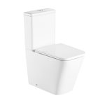 Унитаз-компакт Corsa Deco TX200 Rimless безободковый с горизонтальным выпуском с сиденьем дюропласт микролифт белый (TPTX610QR)
