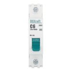 Автоматический выключатель модульный Dekraft BA-101 1P 6А тип C 4,5 кА 230/400 В (11052DEK)