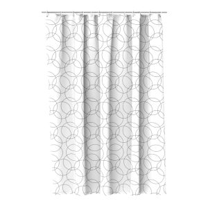 Штора для ванны Fora Мигнонет 1800х1800 мм полиэстер белая (FOR-OL04)