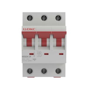 Автоматический выключатель модульный DKC Yon Max MD63N 3P 10А тип C 6 кА 400 В (MD63N-3PC10)