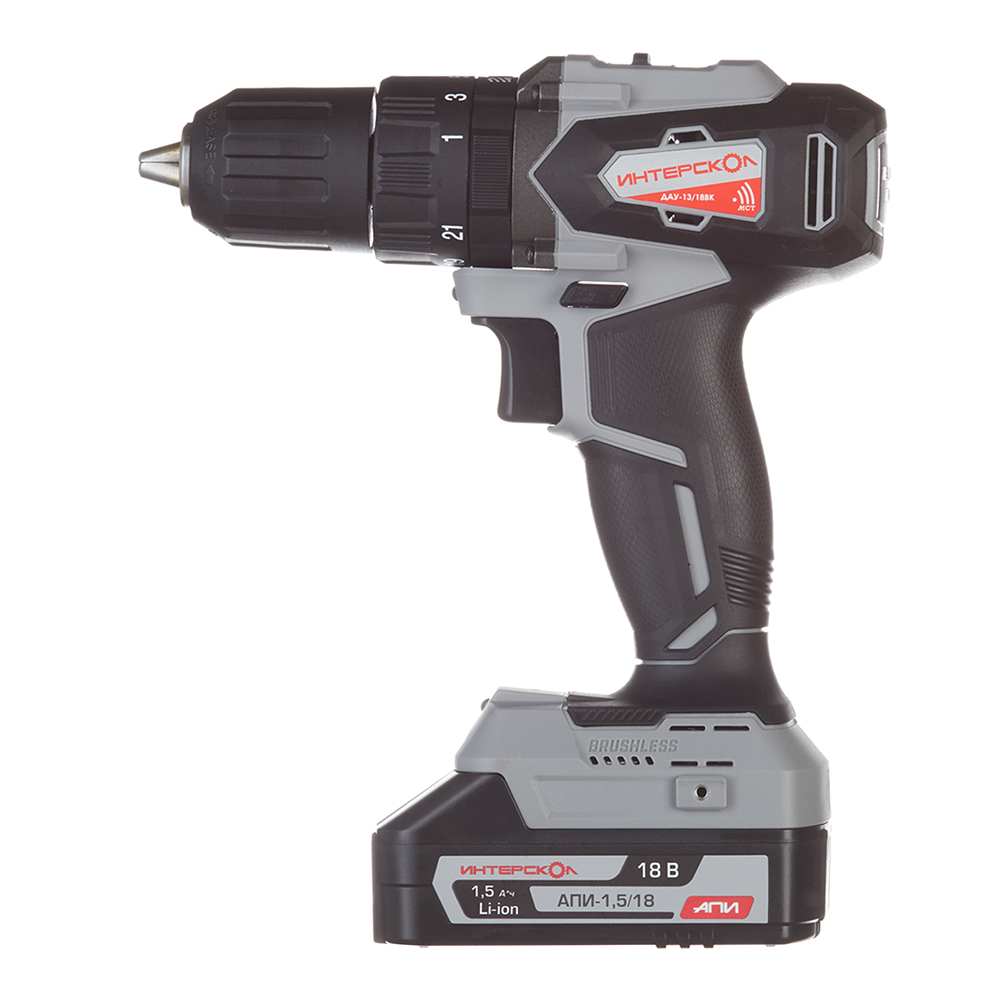 original-32865.jpg Дрель-шуруповерт ударная аккумуляторная Интерскол ДАУ-13/18ВК 18 В 1,5 Ач Li-Ion 2 АКБ иЗУ (573.1.2.70) — изображение 1