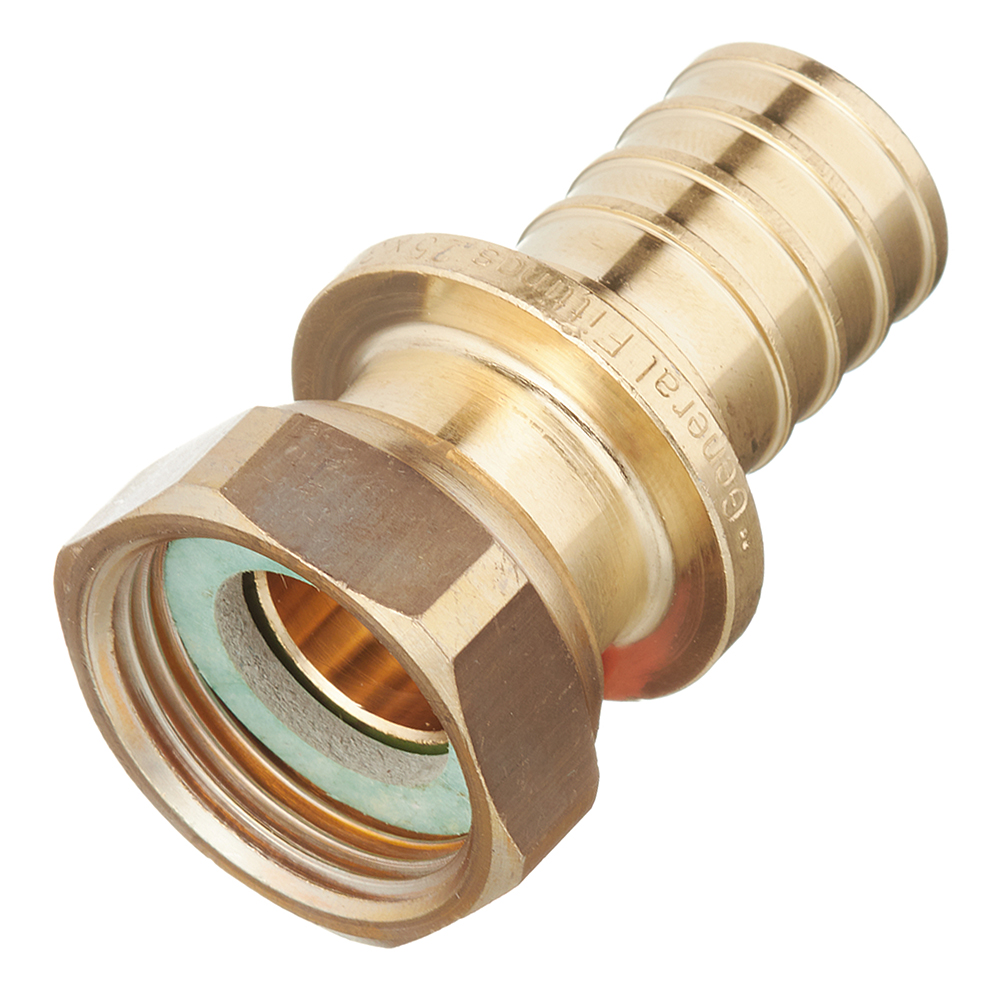 original-32869.jpg Соединитель прямой Stout 25 мм х 3/4 ВР(г) с накидной гайкой латунный (SFA-0019-002534) — изображение 1