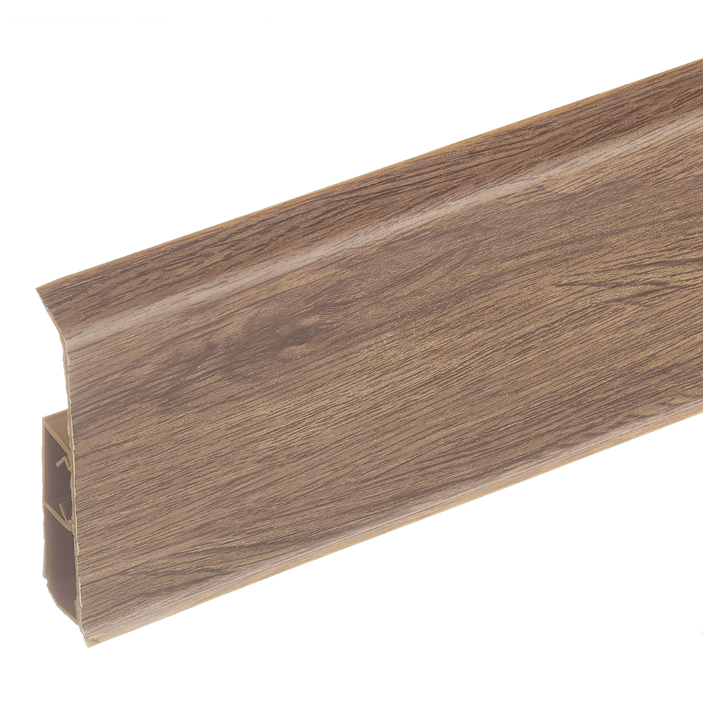 original-33324.jpg Плинтус ПВХ напольный Wimar Quadro 100 мм дуб викторианский 2200 мм Г-профиль со съемной панелью — изображение 1