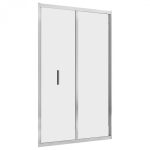 Душевая дверь Abber стекло прозрачное 100х195 см профиль хром 6 мм складная (AG07100)