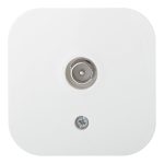 Розетка телевизионная Legrand Quteo накладная белая (782215)