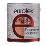 Лак алкидно-уретановый паркетный Eurotex Premium бесцветный 2,5 л полуматовый