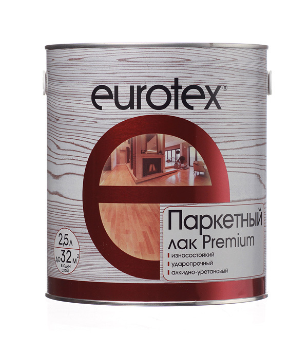 original-3345.jpg Лак алкидно-уретановый паркетный Eurotex Premium бесцветный 2,5 л полуматовый — изображение 1