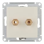 Розетка аудио Systeme Electric AtlasDesign встраиваемая бежевая (ATN000287)