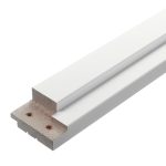 Коробка дверная 70х32х2070 мм (700 мм) финишпленка белая с петлями (2,5 шт.)