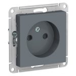 Розетка Systeme Electric AtlasDesign встраиваемая грифель со шторками (ATN000749)