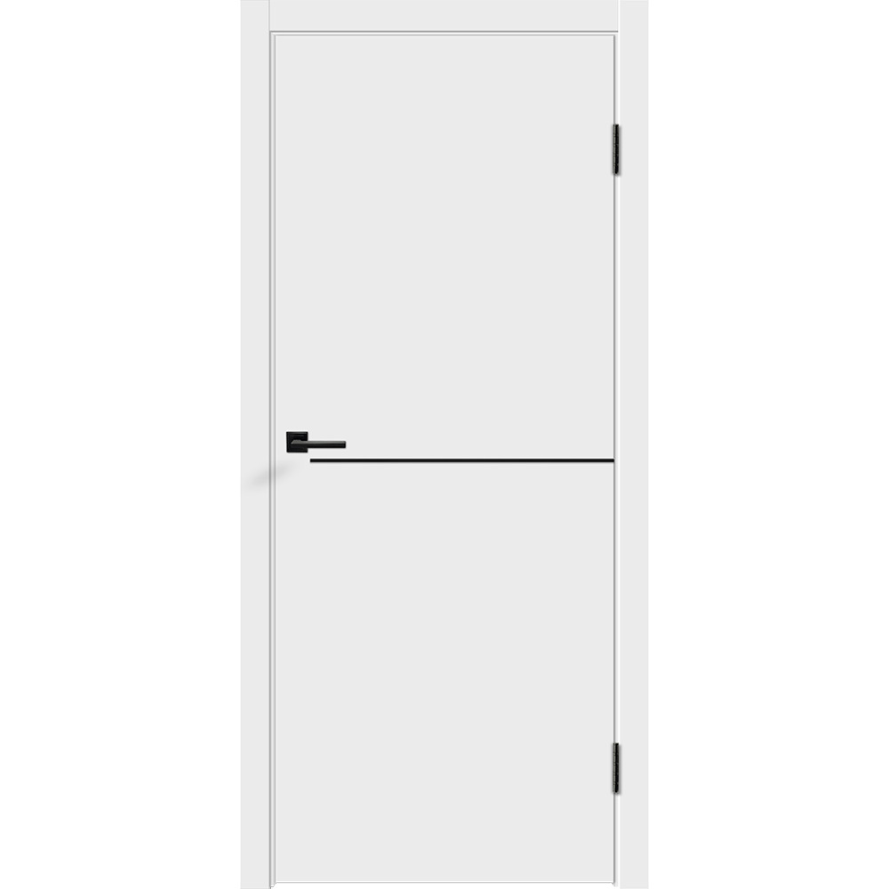 original-34275.jpg Дверь межкомнатная Smart H1 600х2000 мм ПВХ эмалит белая глухая с замком — изображение 1