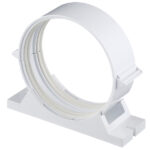 Держатель для круглых воздуховодов ERA с уплотнителем пластиковый d100 мм