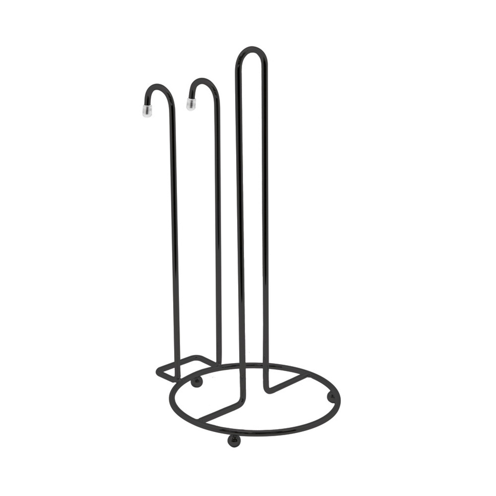 original-34427.jpg Держатель на рейлинг для бумажных полотенец 130х160х275 мм черный матовый (YJ-G218 BL) — изображение 1