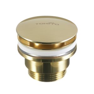 Донный клапан Tokito клик-клак 1 1/4 золото (TOK-SHI-64KIN)