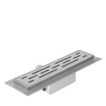 Лоток душевой Ore с гидрозатвором 300х65 мм d40 мм решетка из нержавеющей стали (Drain H3)