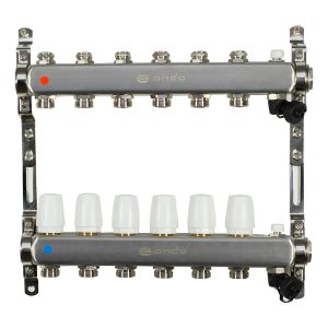 Коллекторная группа Ondo 1 ВР(г) х 6 выходов 3/4 НР(ш) ЕК х 1 ВР(г)