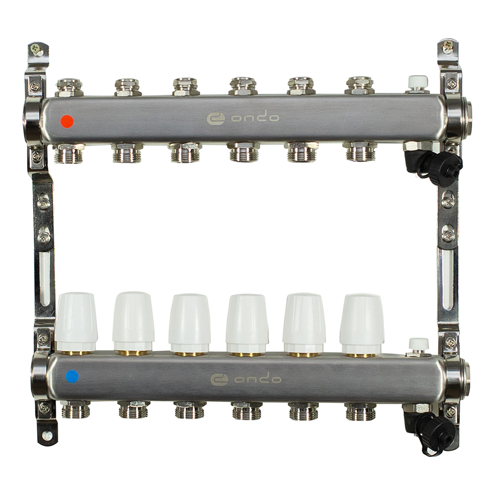 original-3473.jpg Коллекторная группа Ondo 1 ВР(г) х 6 выходов 3/4 НР(ш) ЕК х 1 ВР(г) — изображение 1