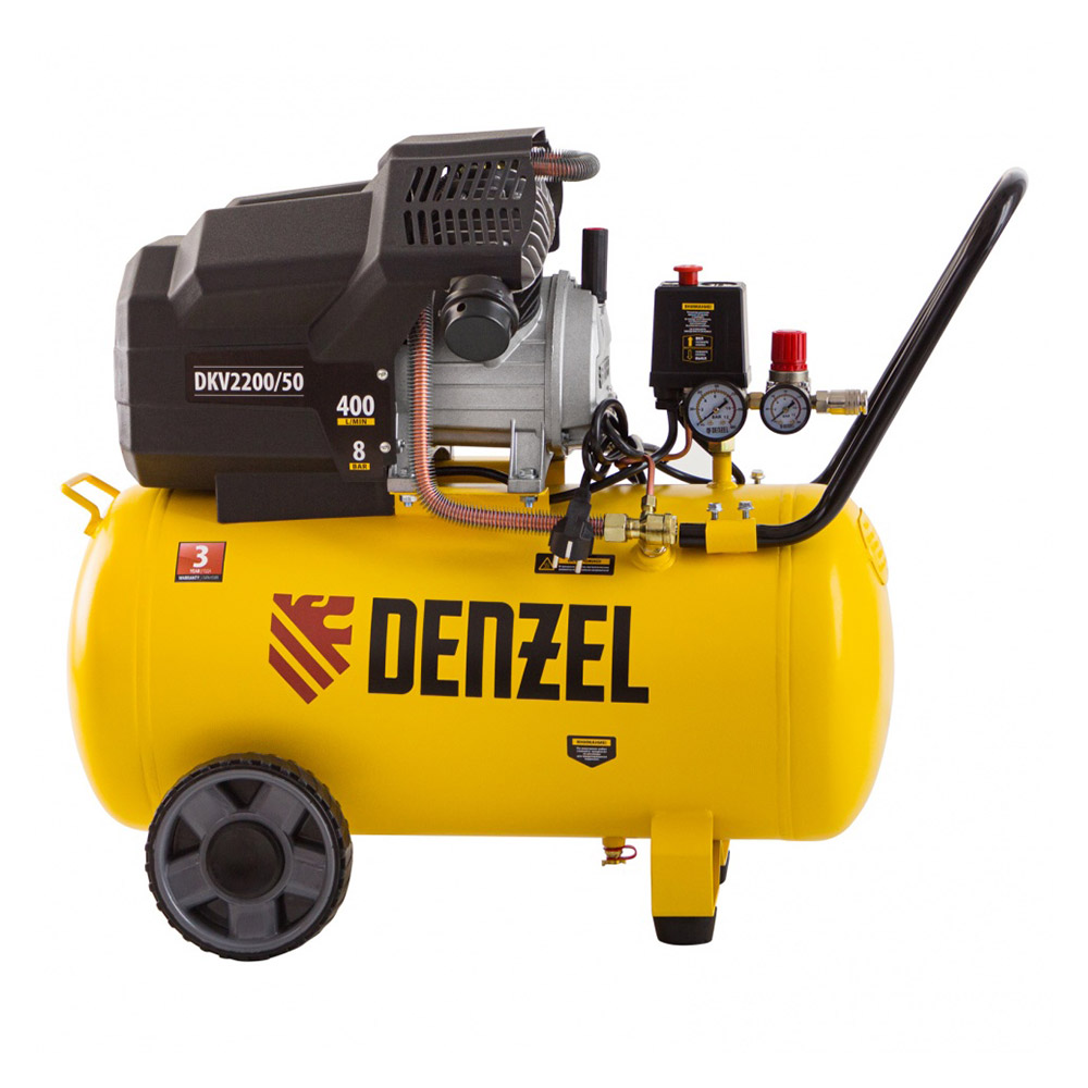 original-34737.jpg Компрессор масляный Denzel (58083) DKV2200/50 50 л 2,2 кВт — изображение 1