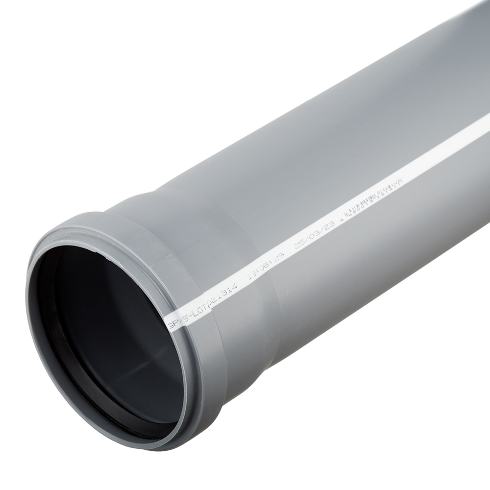 original-34832.jpg Труба канализационная Valfex Base d110x1000 мм пластиковая для внутренней канализации (201100100) — изображение 1