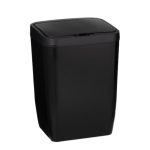 Ведро для мусора Доляна с крышкой 12 л пластик черное сенсорное