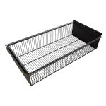 Корзина выдвижная металлическая черная 863х440х181 мм Титан-GS