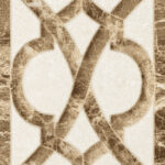 Плитка бордюр Unitile Глория бежевая 02 250х75х8 мм