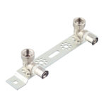 Планка монтажная VALTEC (VTm.224.N.001604) с двумя водорозетками 16(пресс) х 1/2 ВР(г)