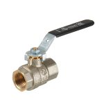 Кран шаровой латунный Stout SVB 1/2 ВР(г) х 1/2ВР(г) полнопроходной ручка прямой (SVB-0001-200015)