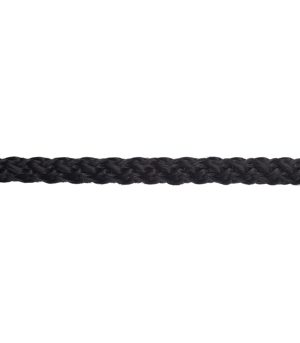 Шнур вязаный полипропиленовый 8 прядей черный d5 мм