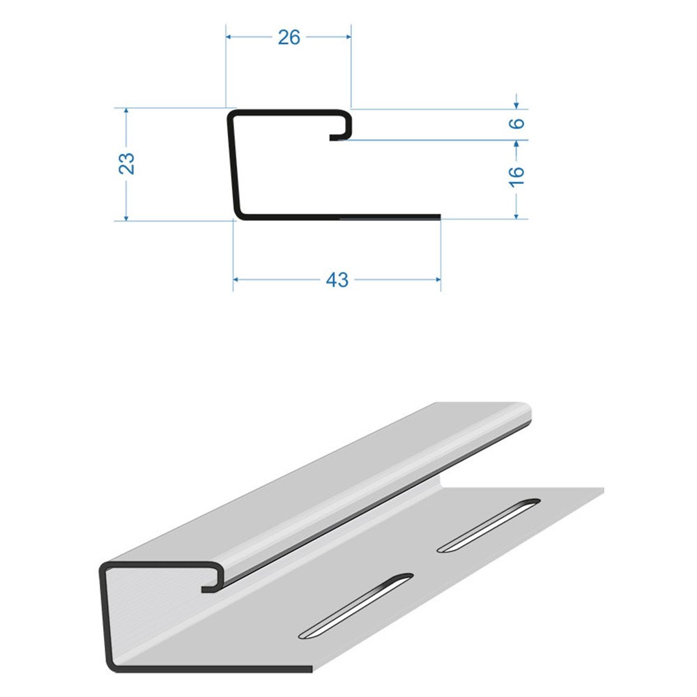 original-36266.jpg J-профиль Docke 3000 мм киви — изображение 1