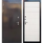 Дверь входная с терморазрывом Дверной континент Термаль Люкс левая антик медь - белый 860х2050 мм