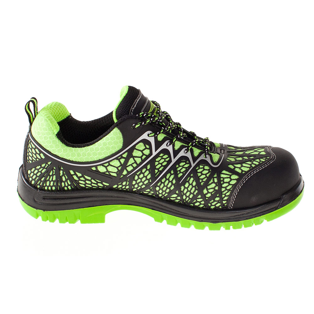 original-3640.jpg Полуботинки рабочие текстильные со светоотражающими элементами размер 45 зеленые Мистраль Неон (130169) — изображение 1