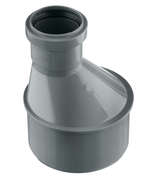 original-36686.jpg Переходник Ostendorf HTR d110х50 мм пластиковый эксцентрический для внутренней канализации (115720) — изображение 1